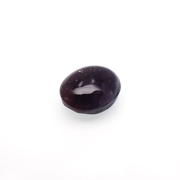 ブラッドショットアイオライトキャッツアイ(宝石名コーディエライト・キャッツアイ)インド産 5.012ct ソ付(彩珠)[221119074]12.1x9.8mm前後