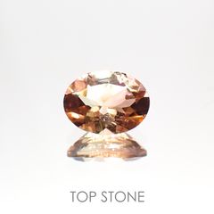バイカラートルマリン(宝石名バイカラー・トルマリン) コンゴ民主共和国産 1.195ct ソ付(彩珠)[211013598]8.1×6.2mm前後