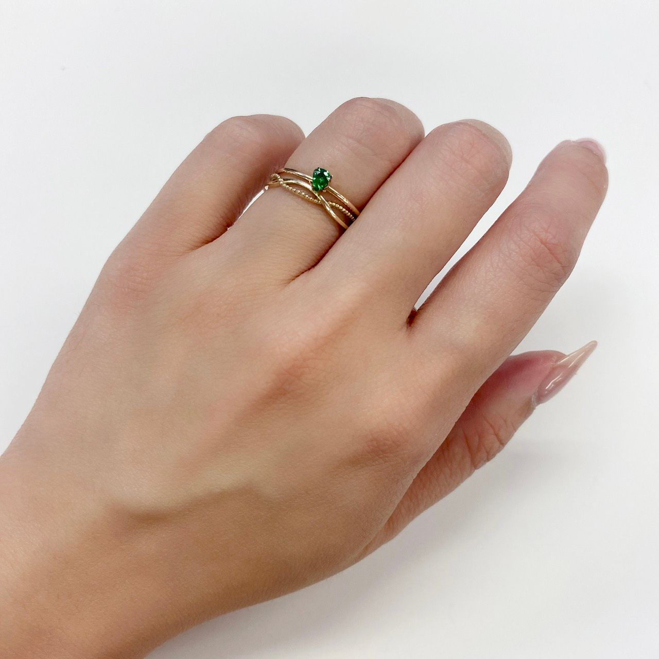 ミントガーネット タンザニア産 ルース 0.35ct[210610007]3.9×3.8mm前後
