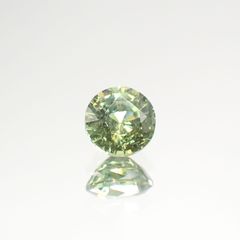 デマントイドガーネット(宝石名デマントイド・ガーネット) ナミビア産 0.78ct 識別済[210812793]5.1×5.1mm前後