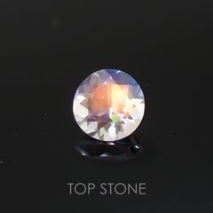 レインボームーンストーン(アンデシンラブラドライト) マダガスカル産 ルース 0.33ct[210310113]4.6×4.6mm前後
