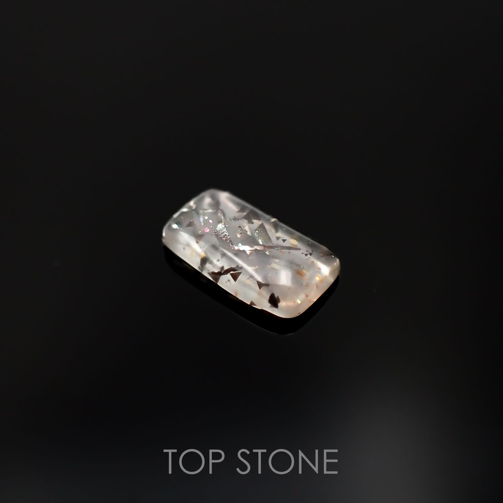 レインボーラティスサンストーン オーストラリア産 0.43ct[230220747]7.1x3.9mm前後
