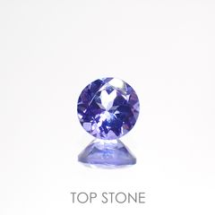 タンザナイト(宝石名タンザナイト)タンザニア産 0.59ct 識別済[220516044]5.2x5.1mm前後