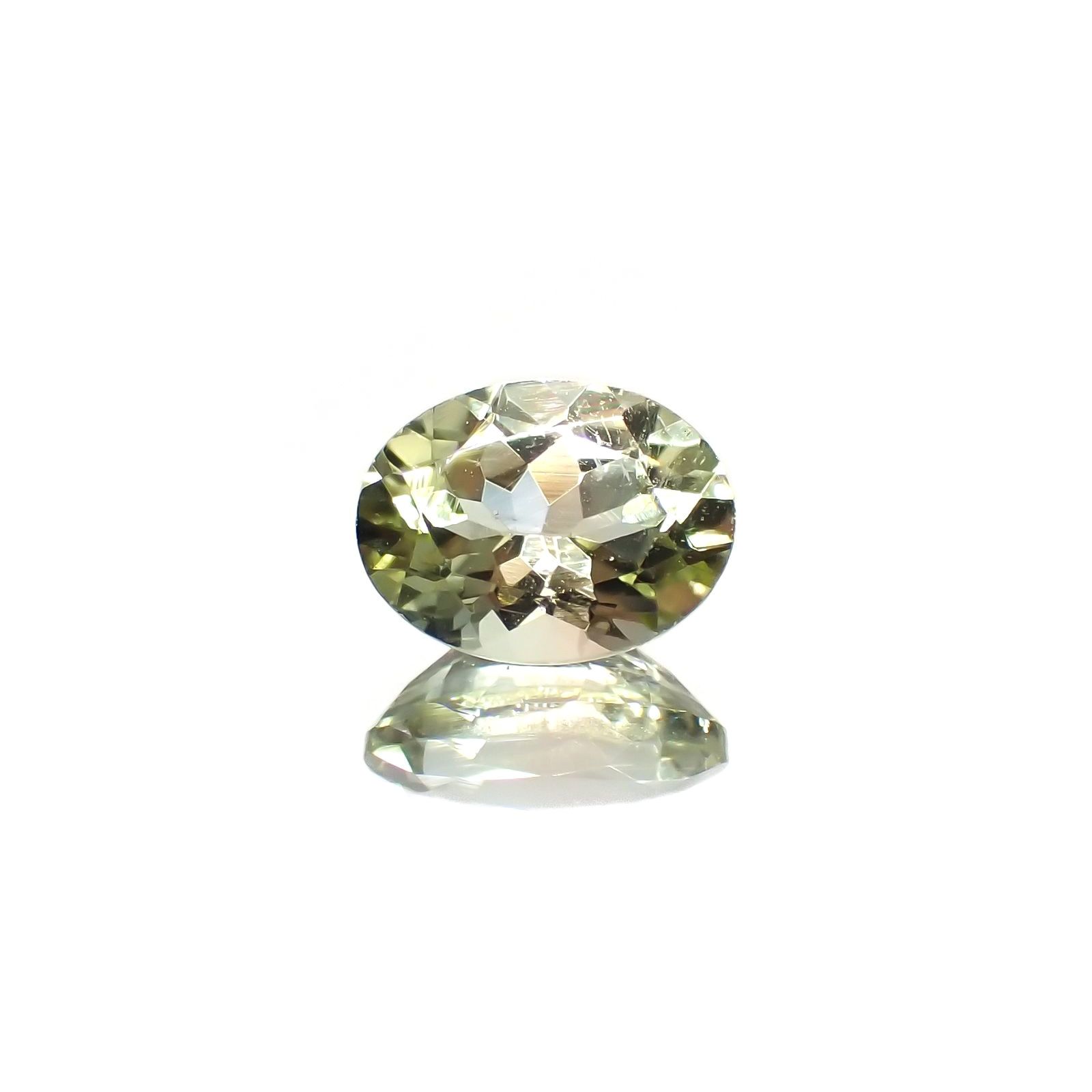 バイカラートルマリン(宝石名トルマリン)コンゴ民主共和国産 1.38ct 識別済[220717023]8.1x6.2mm前後