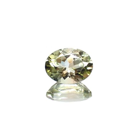 バイカラートルマリン(宝石名トルマリン)コンゴ民主共和国産 1.38ct 識別済[220717023]8.1x6.2mm前後