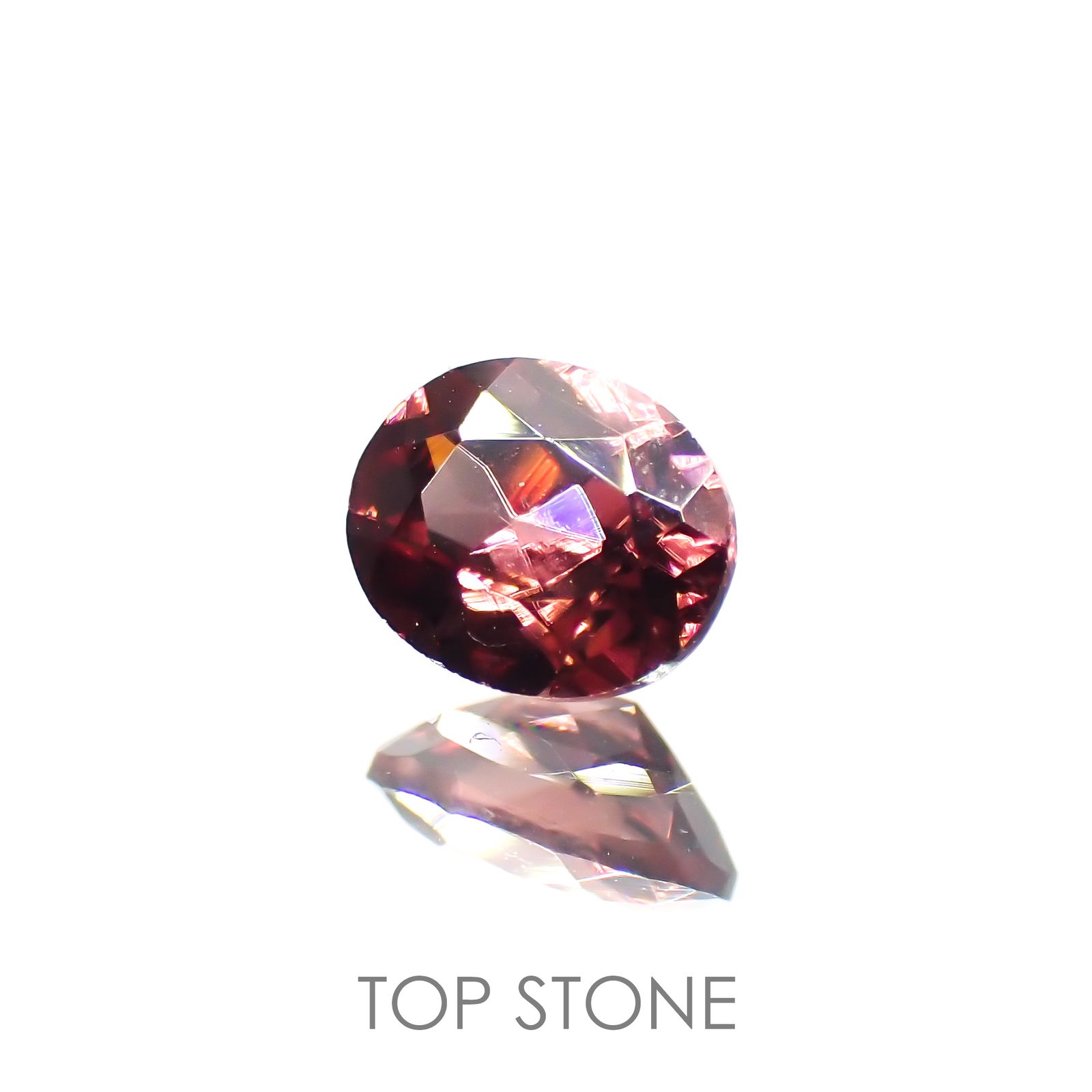 ピンクジルコン(宝石名ジルコン) スリランカ/カンボジア産/ 0.51ct 識別済[21069798]5.1×4mm前後