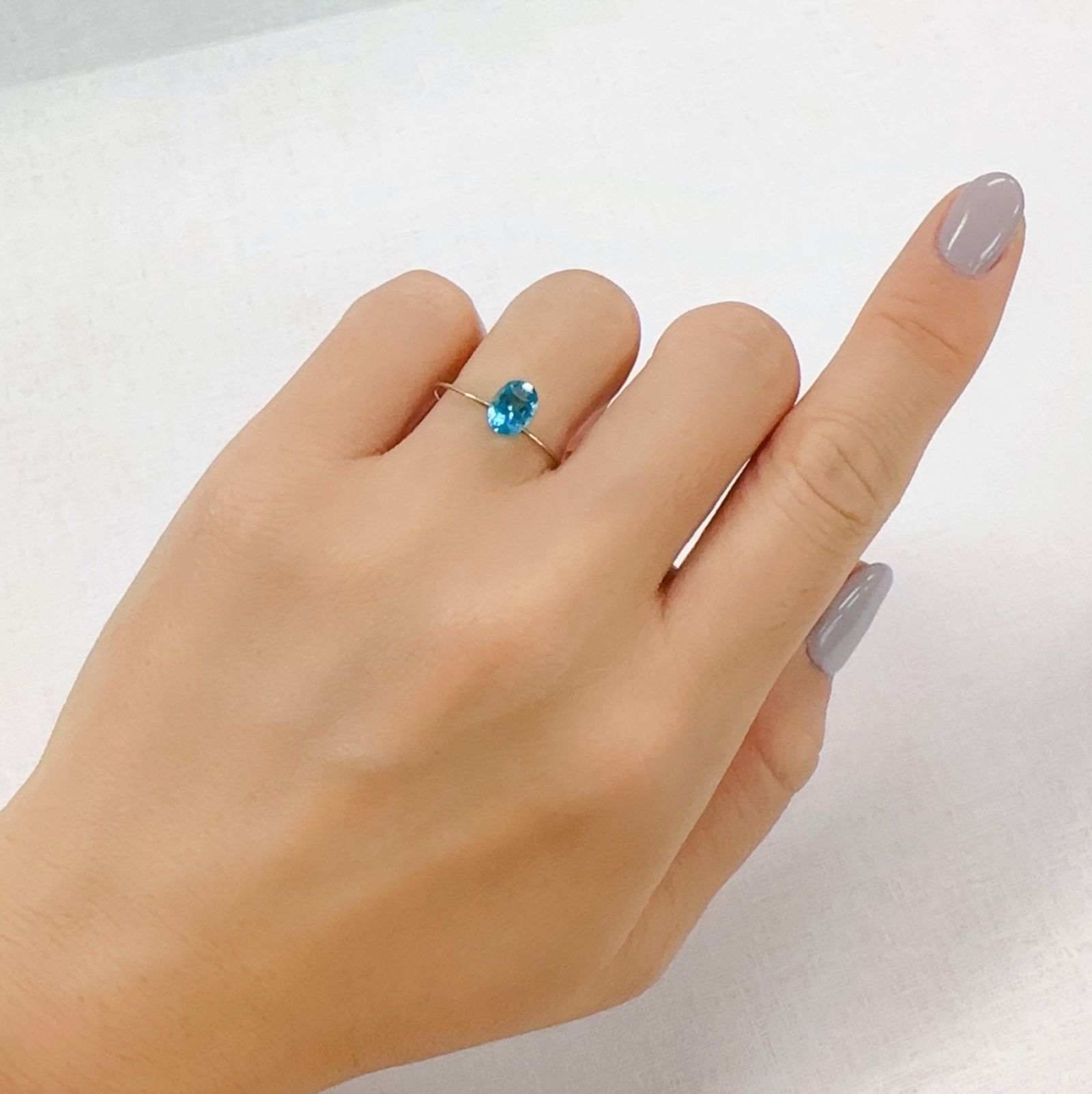 アパタイト(宝石名アパタイト)ブラジル産 0.87ct 識別済[230823192]7.1x5.1mm前後