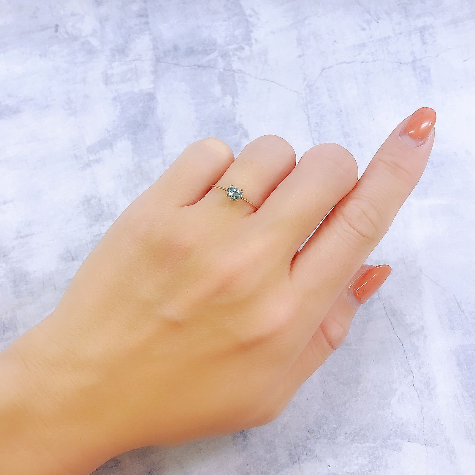 ユークレース(宝石名ブルー・ユークレース)コロンビア産 0.310ct ソ付(彩珠)[221018846]4.8x4.1mm前後