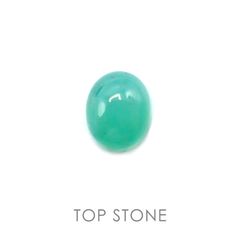 アクアプレーズ(宝石名ブルー グリーン・カルセドニー) 南アフリカ産 3.09ct[20106166]9.9×8mm前後