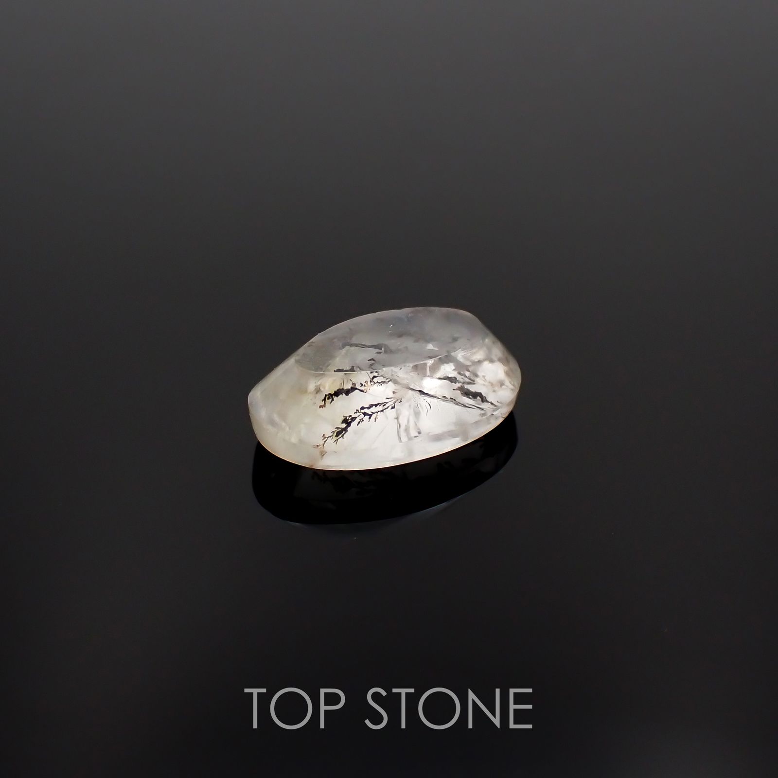 デンドリチッククォーツ ブラジル産 2.68ct[230120001]11.6x7.6mm前後