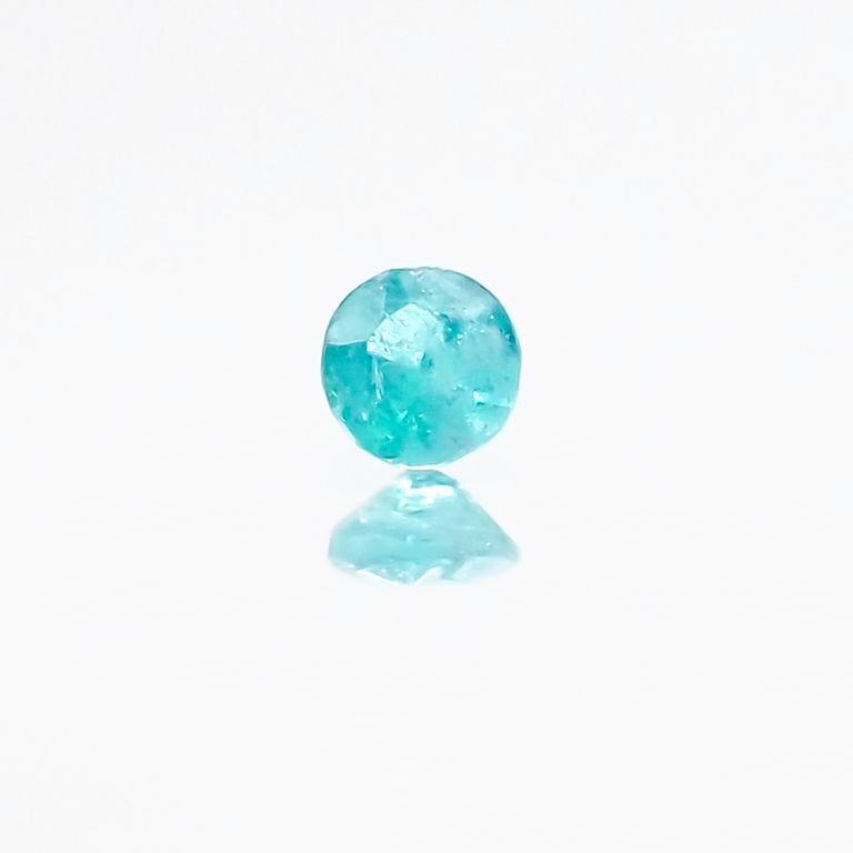 パライバトルマリン(宝石名トルマリン/別名パライバ・トルマリン) ブラジル・パライバ州バターリャ鉱山産 0.028ct 識別済[20117234]2.1×2mm前後