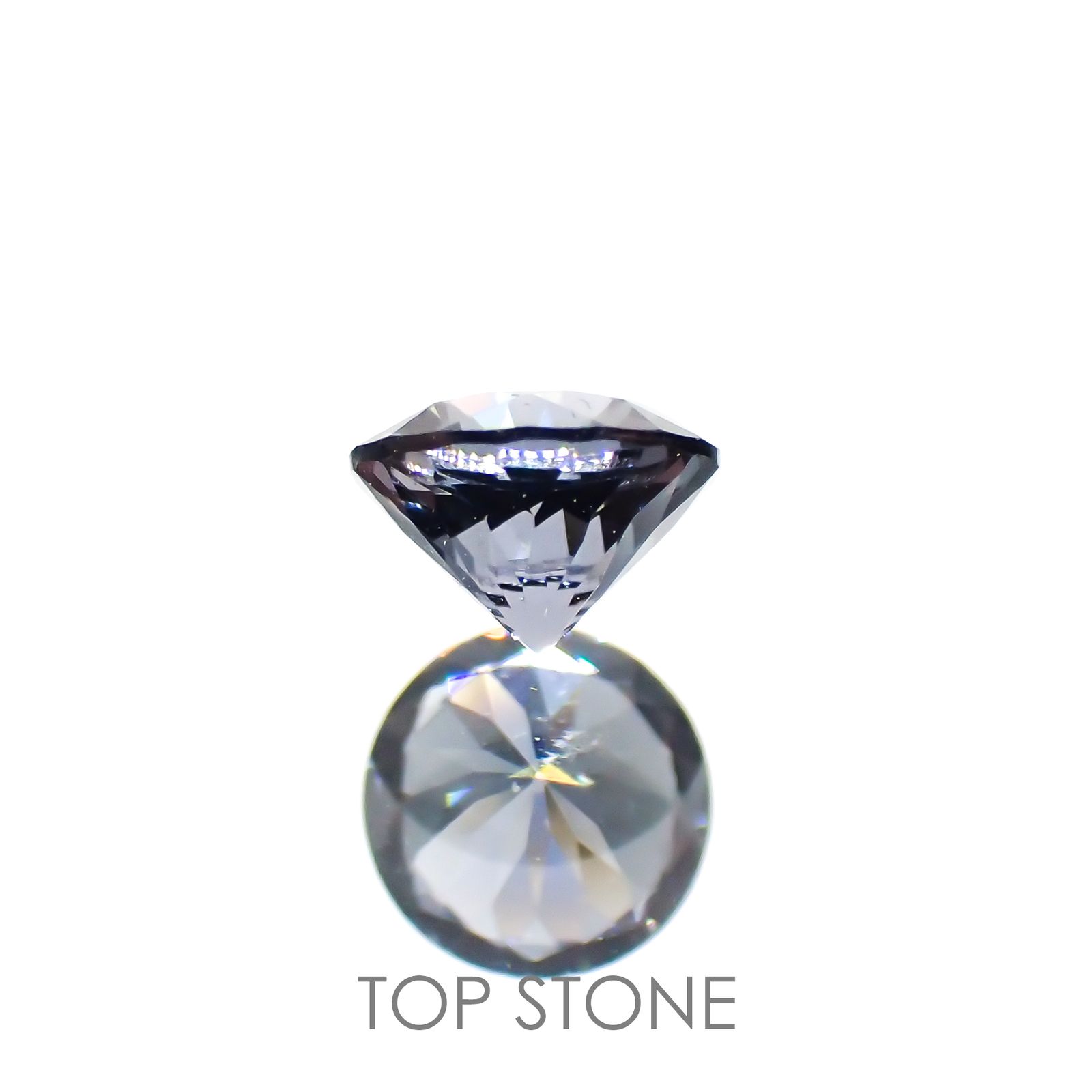 グレイッシュブルースピネル(宝石名スピネル) ビルマ産 0.32ct 識別済[211013474]4.2×4.1mm前後