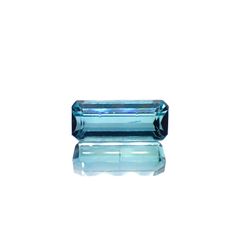 ブルートルマリン(宝石名ブルー・トルマリン)ブラジル産 1.231ct ソ付(彩珠)[231224374]8.7x3.6mm前後