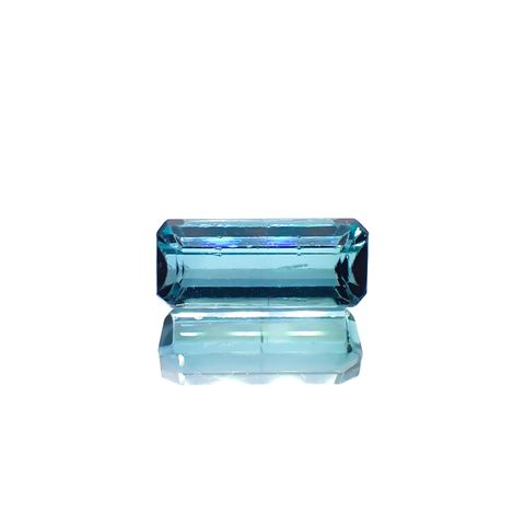 ブルートルマリン(宝石名ブルー・トルマリン)ブラジル産 1.231ct ソ付(彩珠)[231224374]8.7x3.6mm前後
