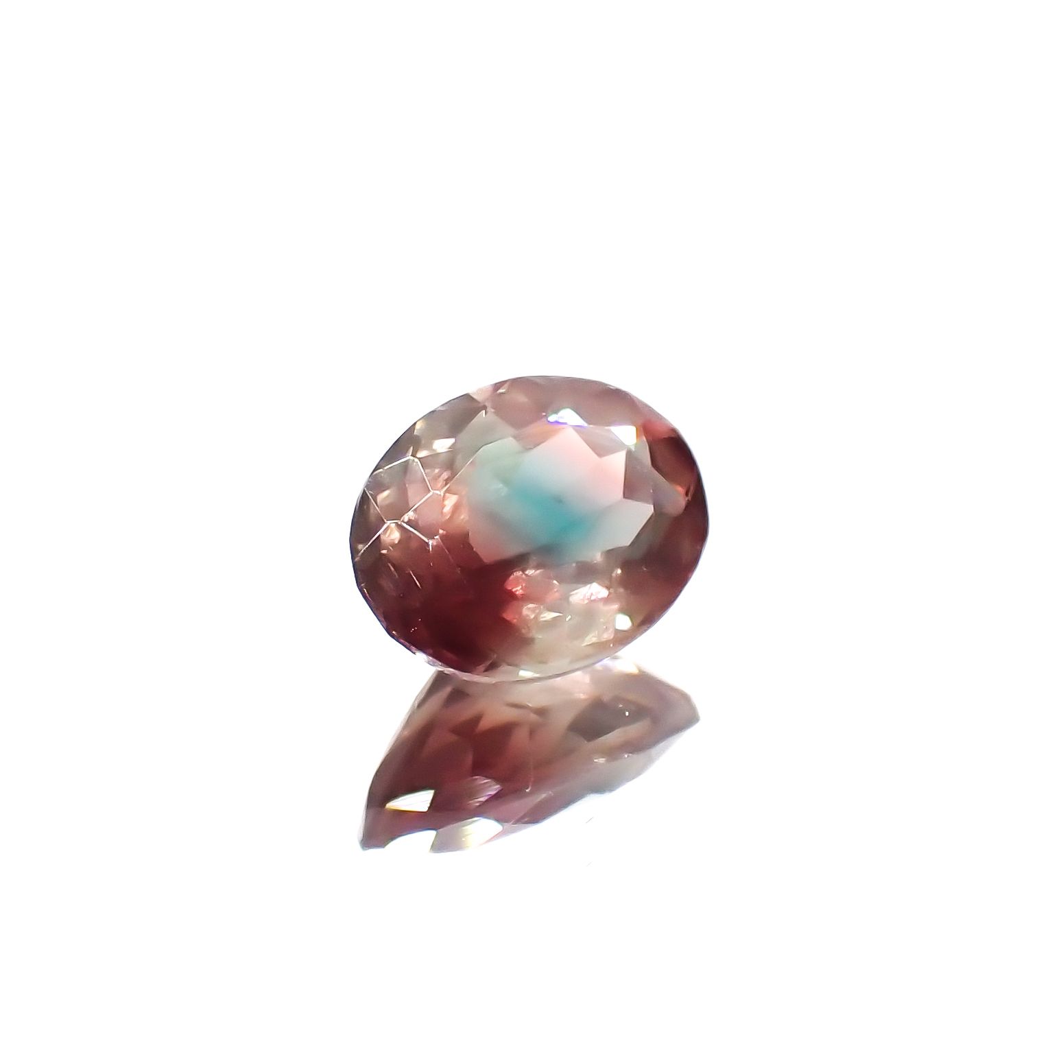 パーティカラーオレゴンサンストーン アメリカ・オレゴン州産 1.14ct[230722835]8x6mm前後