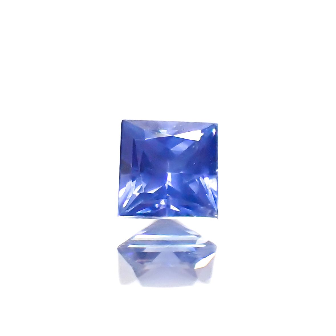 ◇プリンセスカット◇サファイア(宝石名サファイア)スリランカ産 0.21ct 識別済[230622453]3.2x3.2mm前後