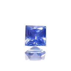 ◇プリンセスカット◇サファイア(宝石名サファイア)スリランカ産 0.21ct 識別済[230622453]3.2x3.2mm前後