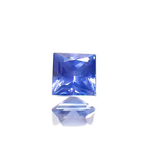 ◇プリンセスカット◇サファイア(宝石名サファイア)スリランカ産 0.21ct 識別済[230622453]3.2x3.2mm前後
