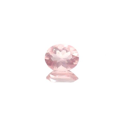 ディープローズクォーツ(宝石名ローズ・クォーツ)モザンビーク産 0.70ct 識別済[230722935]6.7x5.4mm前後