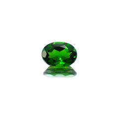 クロムダイオプサイド(宝石名クロム・ダイオプサイド) ロシア産 0.81ct 識別済[21059927]7.1×5.1mm前後