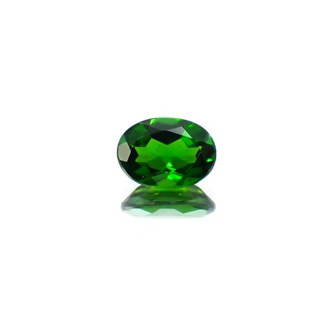 クロムダイオプサイド(宝石名クロム・ダイオプサイド) ロシア産 0.81ct 識別済[21059927]7.1×5.1mm前後