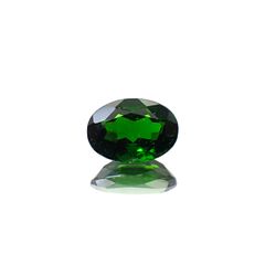 クロムダイオプサイド(宝石名クロム・ダイオプサイド)ロシア産 0.71ct 識別済[250430273]6.8x4.9mm前後