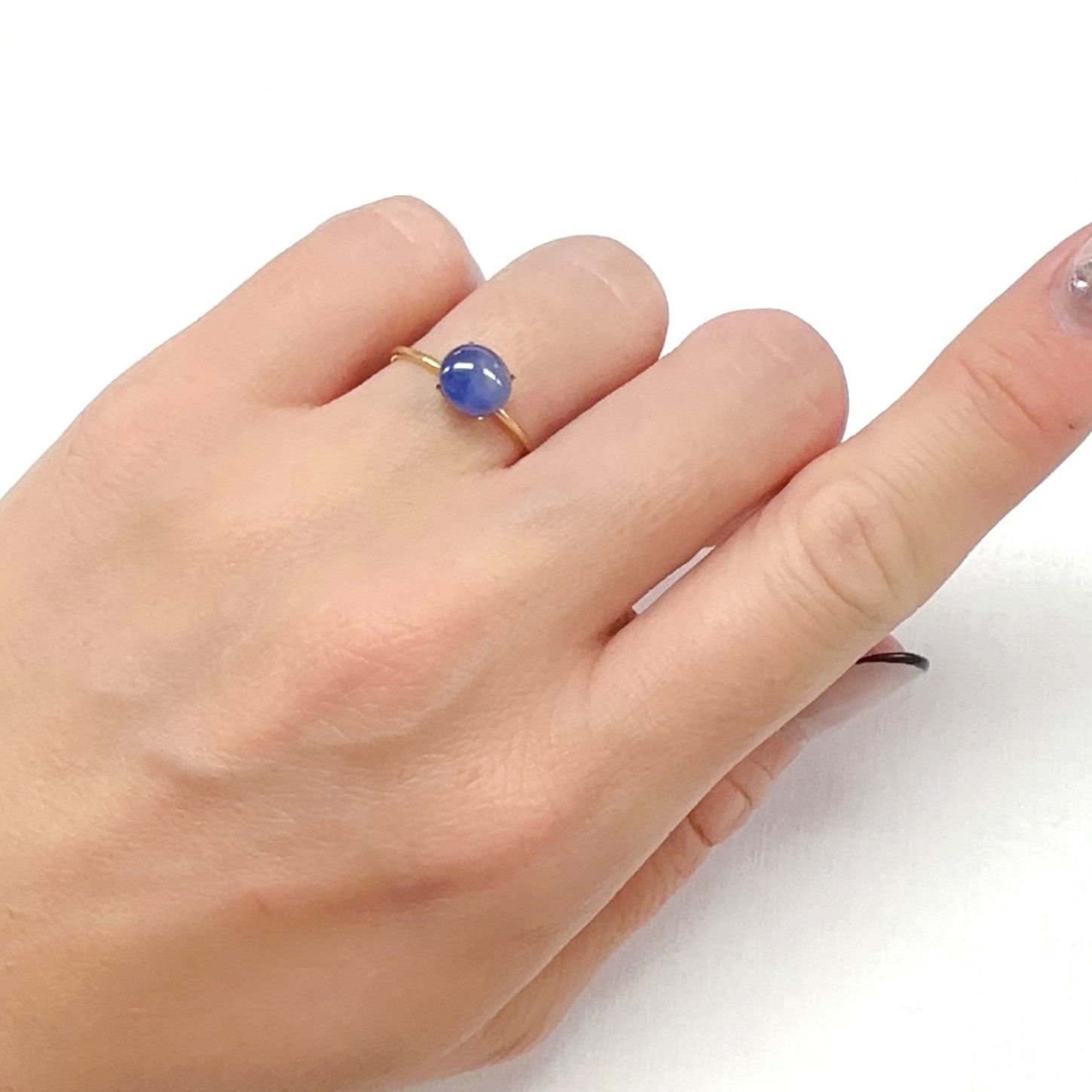ブルースターサファイア ビルマ産 1.76ct[240326409]7.1x6.5mm前後