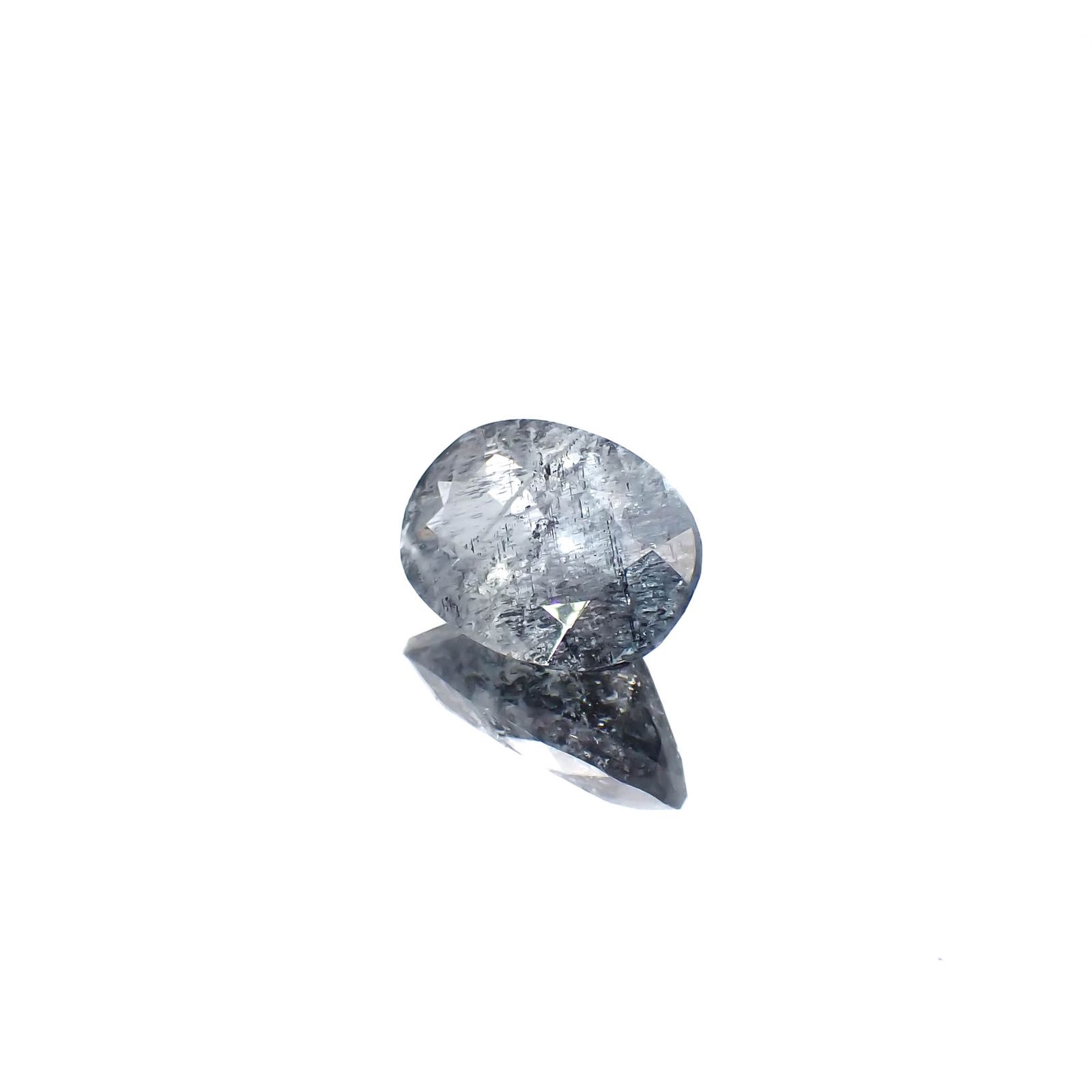 モスアクアマリン ブラジル産 3.89ct[231224700]12.7x8.8mm前後