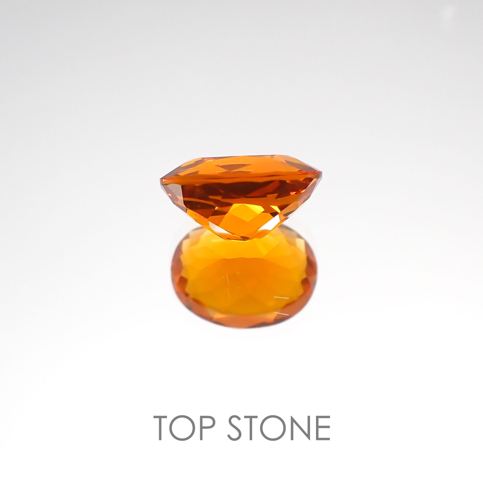 ファイヤーオパール(宝石名ファイヤー・オパール) メキシコ産 1.38ct 識別済[20117521]9.2×7.1mm前後