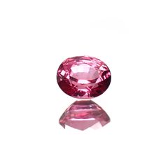 ホットピンクスピネル(宝石名ピンク・スピネル)タンザニア産 識別済 0.52ct / 5.1x4.2mm前後 [220817352]