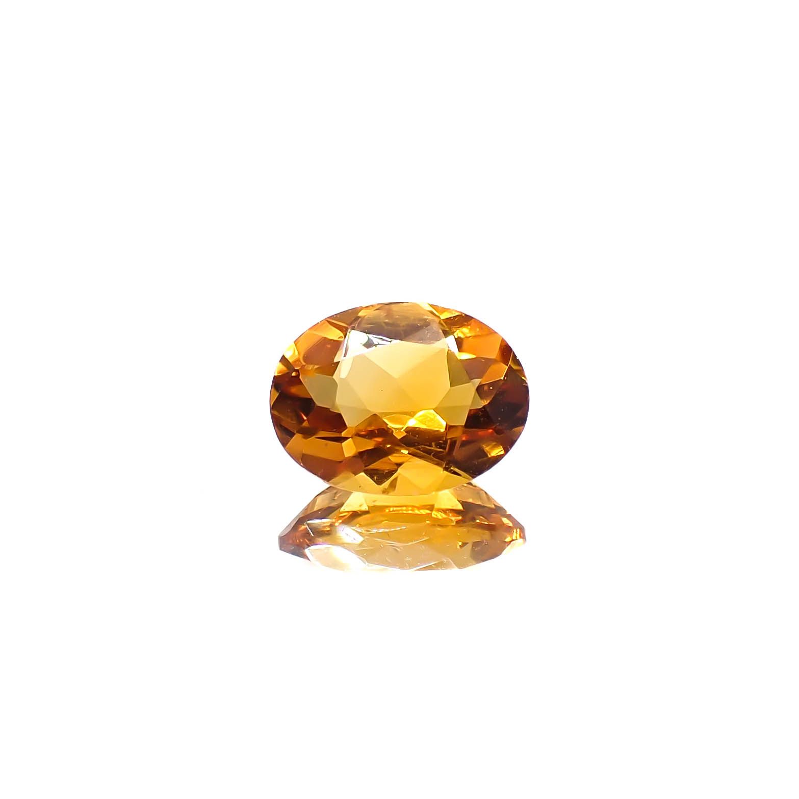 マデイラシトリン ブラジル・ミナスジェライス州産 1.08ct [250630581]8x6mm前後