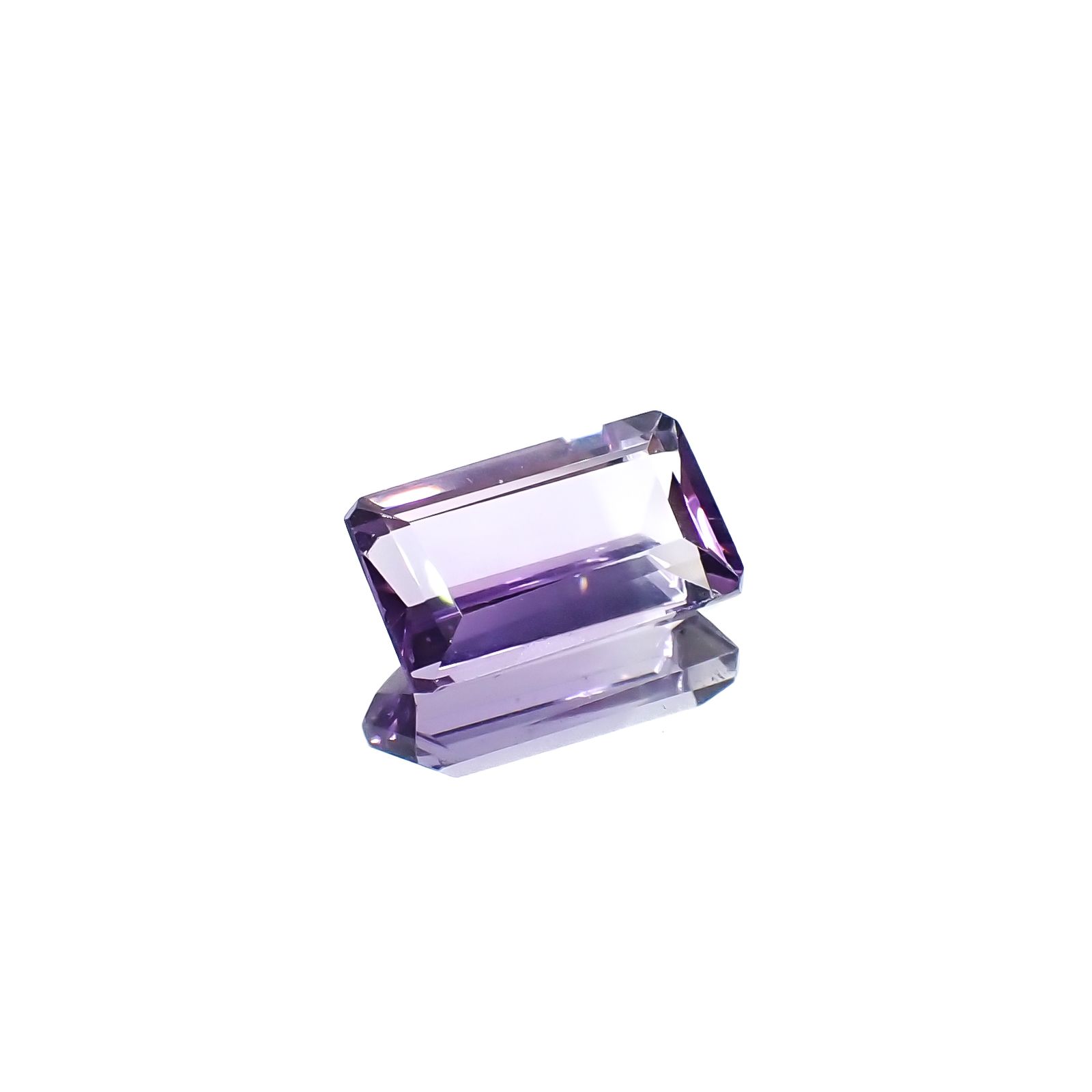 アワーグラスアメジスト(宝石名バイカラー・クォーツ)モロッコ産 3.27ct 識別済[231225099]12.2x7.1mm前後