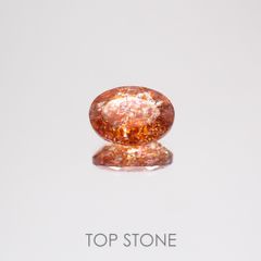 イリュージョンサンストーン(宝石名フェルドスパー) タンザニア産 1.17ct 識別済[210610870]8.1×6.1mm前後