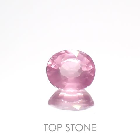 シルキーピンクスピネル(宝石名ピンク・スピネル)タンザニア産 0.78ct 識別済[230120250]5.9x4.9mm前後