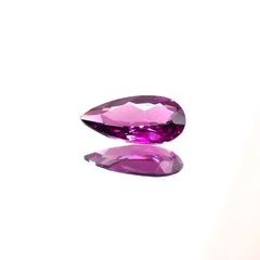 グレープガーネット(宝石名ロードライト・ガーネット)ブラジル産 0.86ct 識別済[250113896]8.8x4.6mm前後