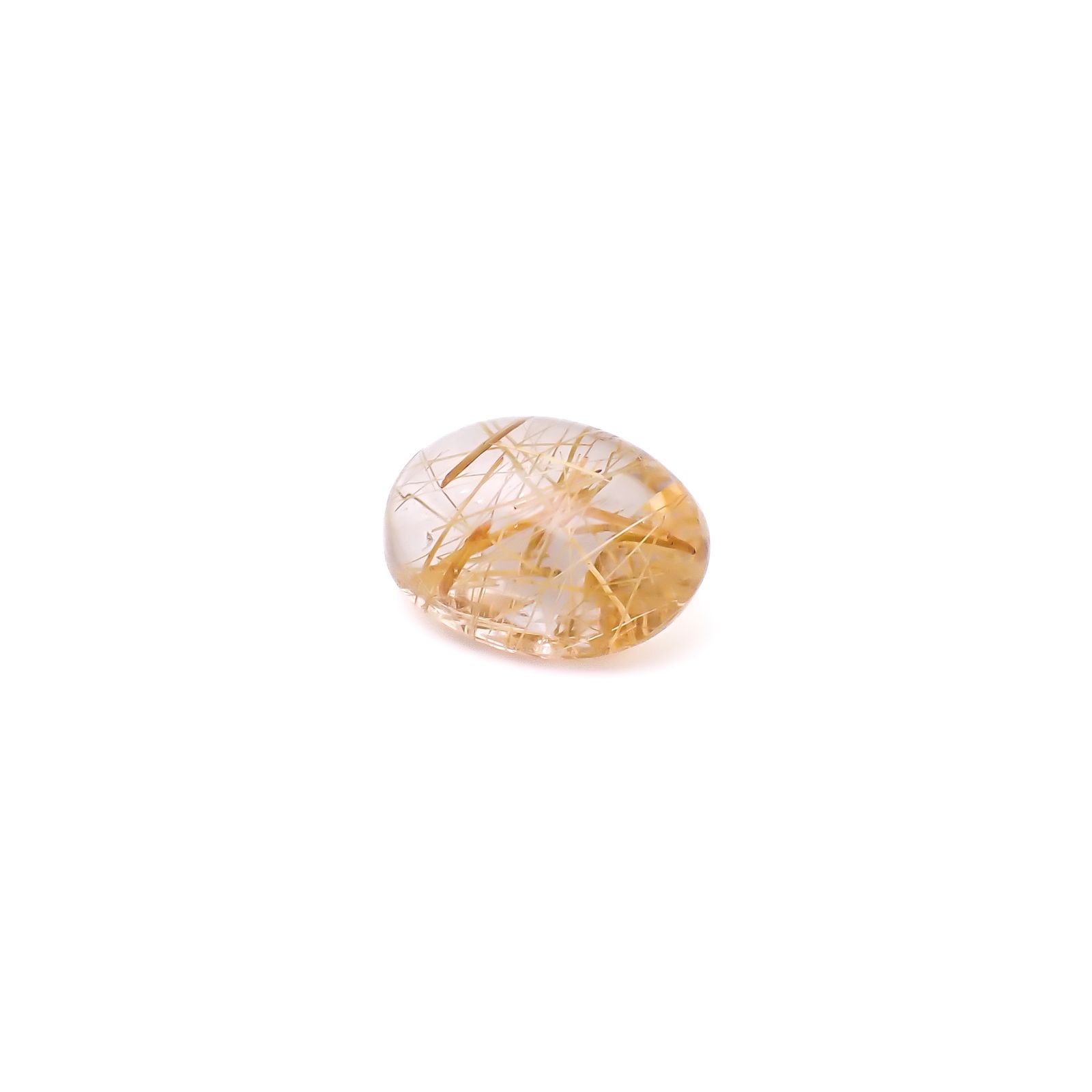 ◇バフトップカット◇ルチルクォーツ ブラジル産 6.69ct / 14x10mm前後 [260732404]