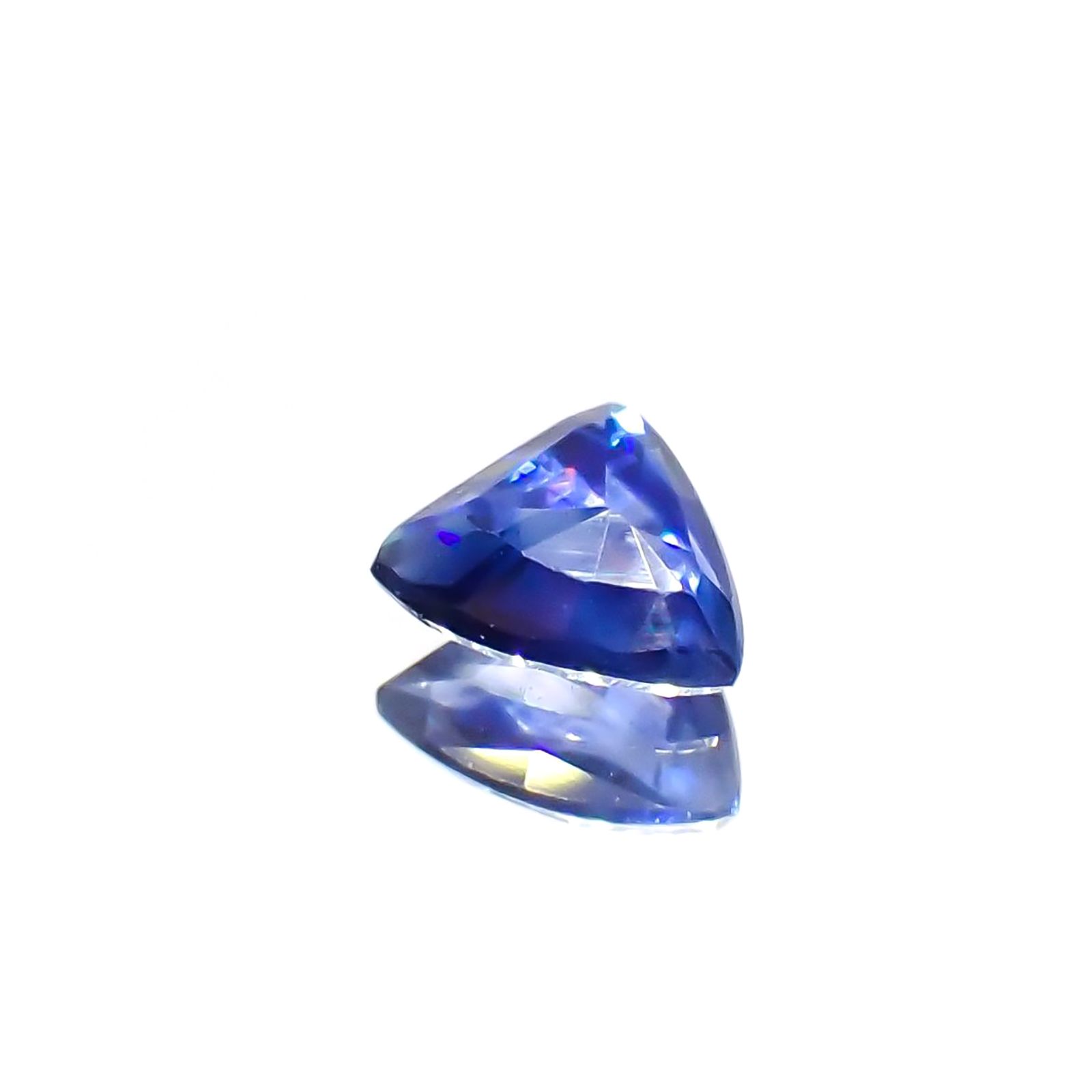 ◇カスタムカット◇サファイア(宝石名サファイア) マダガスカル産 0.46ct 識別済[210813194]5.3×4.9mm前後