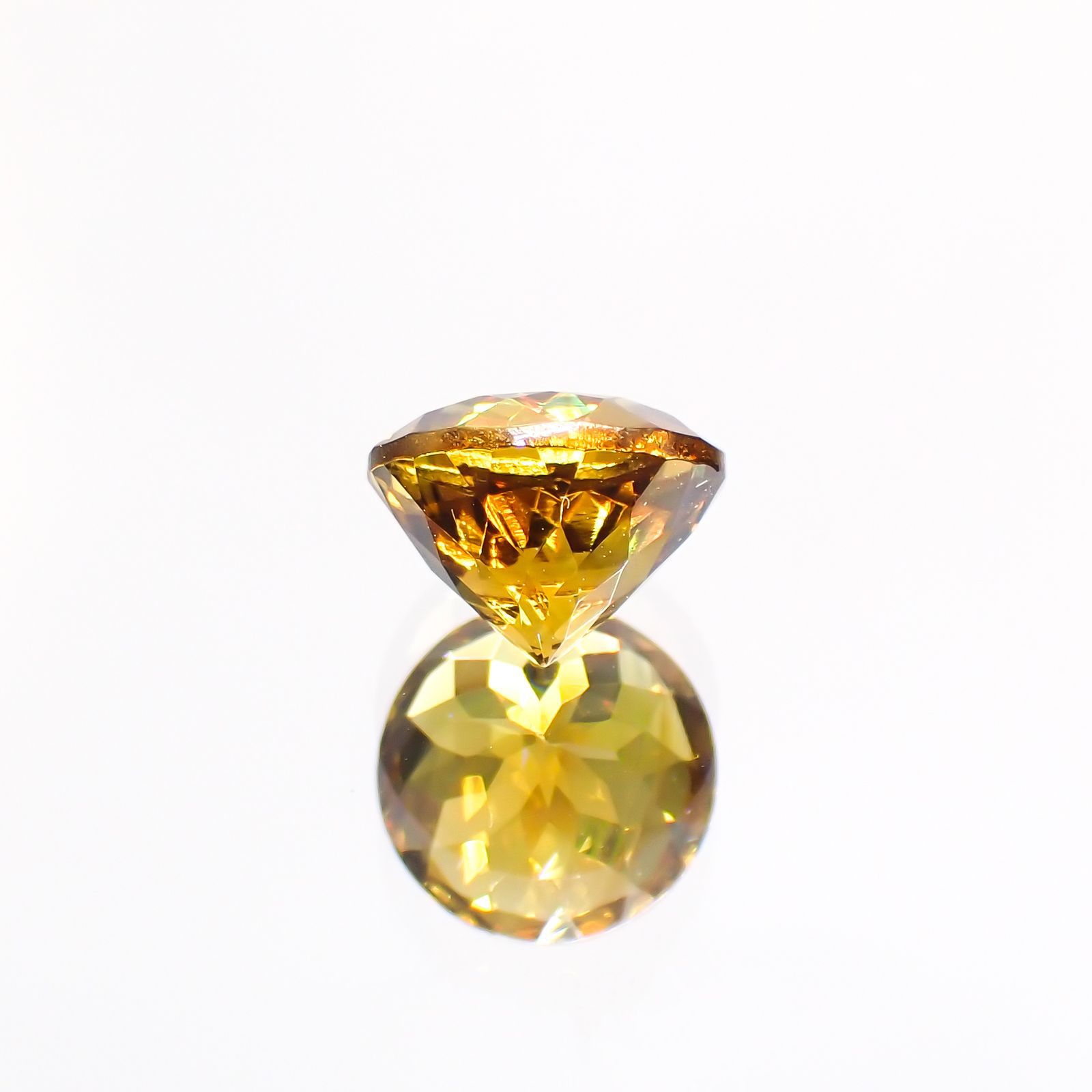 グロッシュラーアンドラダイトガーネット(宝石名グロッシュラー/アンドラダイト・ガーネット)ナミビア産 1.82ct 識別済[220114308]7x7mm前後