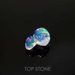 ウォーターオパール 原石 メキシコ産 0.78ct[220616373]7.8x5.9mm前後