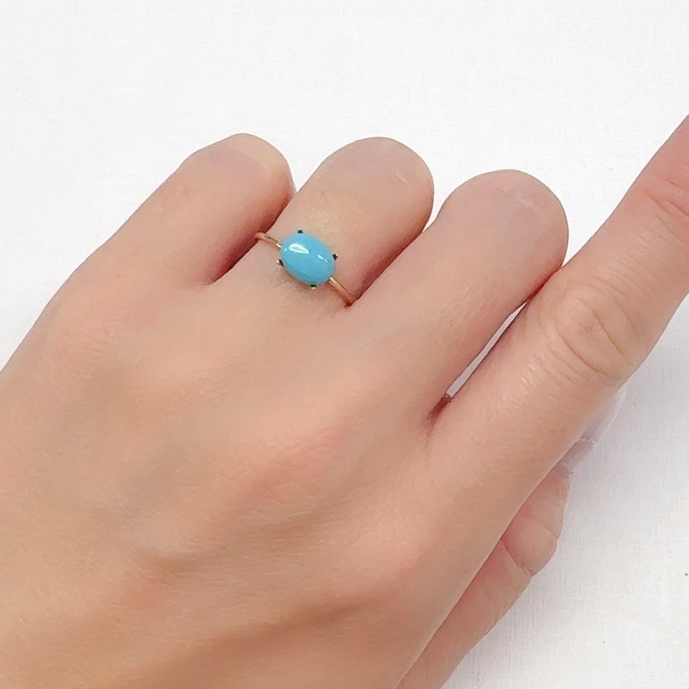 ターコイズ アメリカ・アリゾナ州キングマン産 0.94ct[240627857]8x6.2mm前後