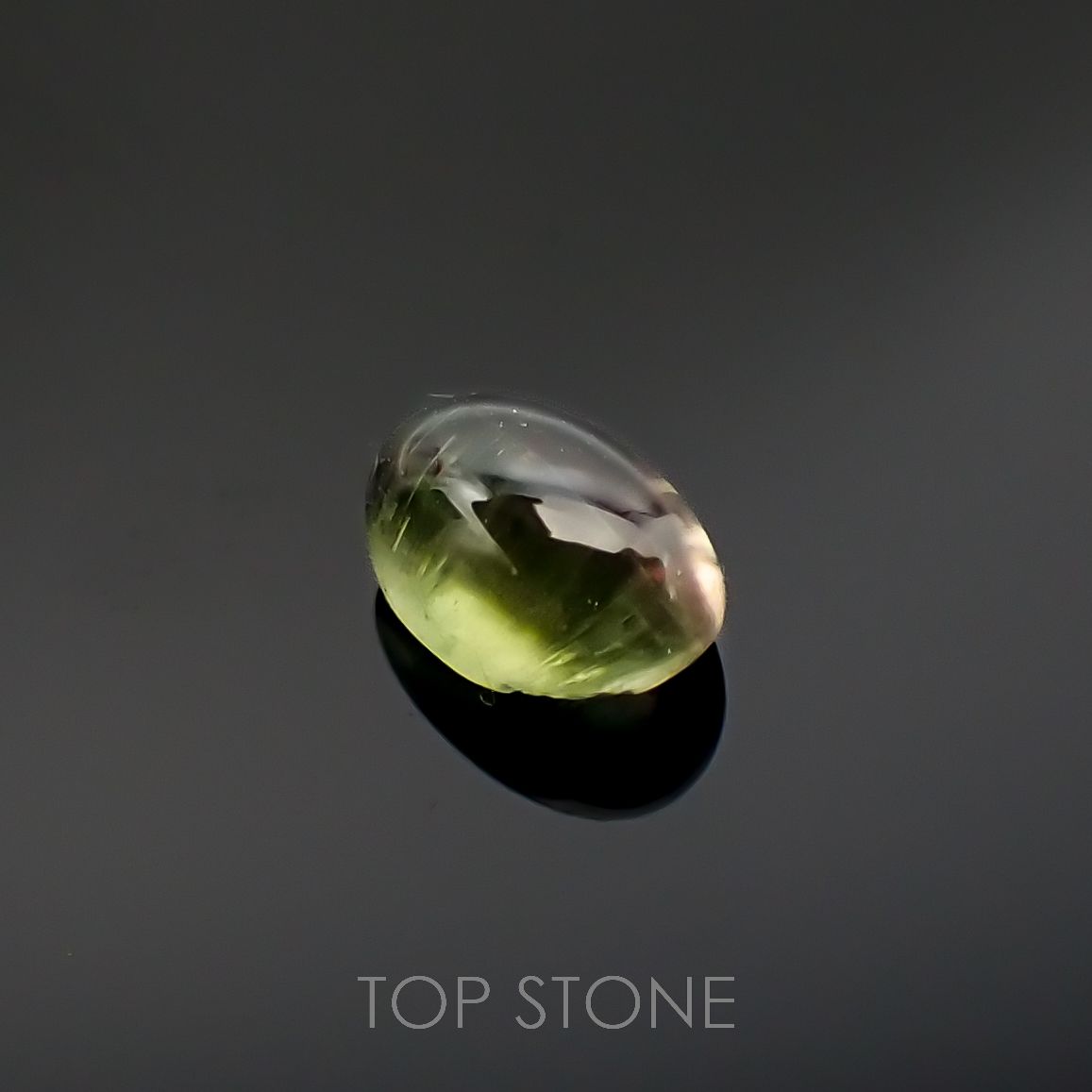 バイカラートルマリンキャッツアイ ブラジル産 0.59ct[221018603]5.7x3.7mm前後