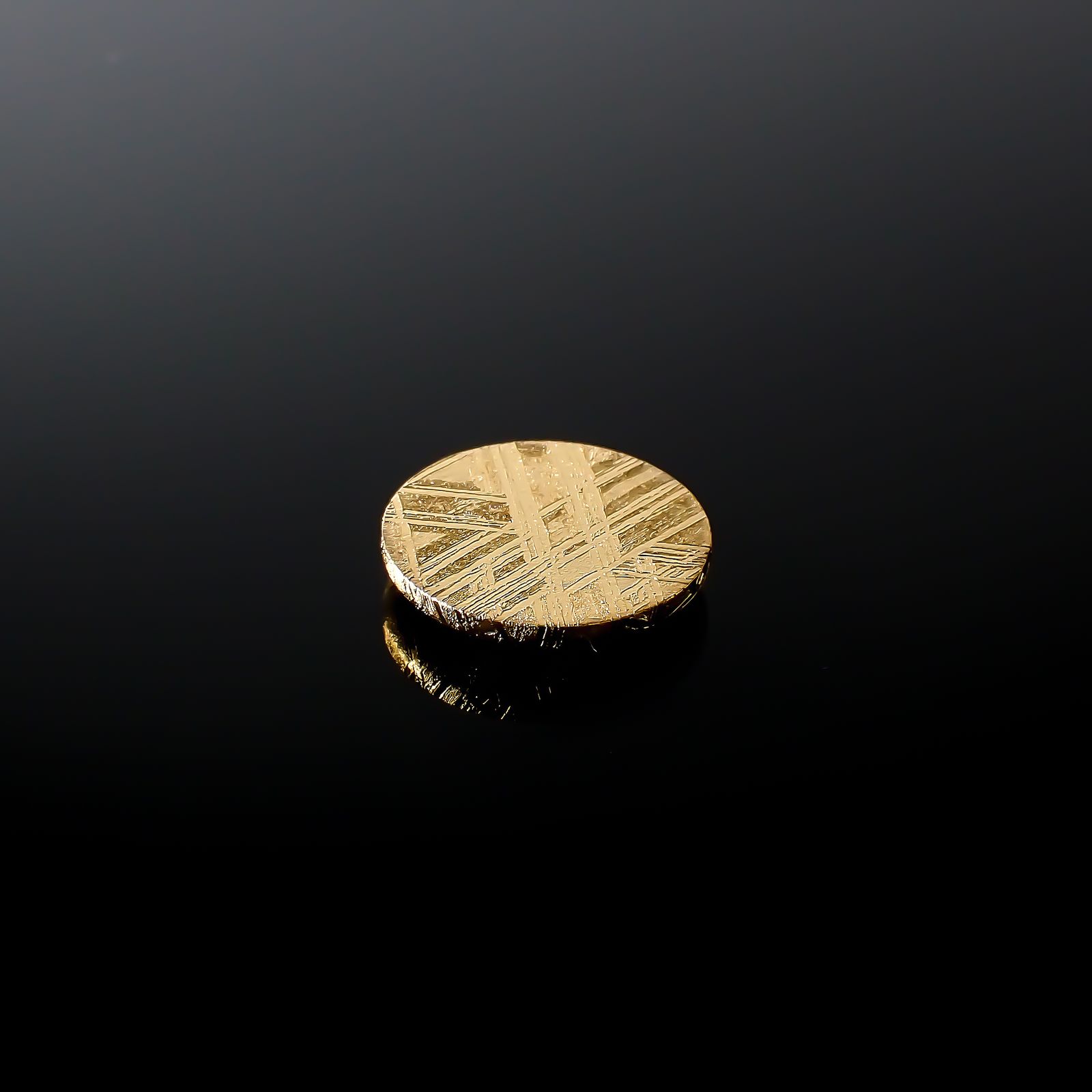 ムオニナルスタ隕石 発見地:スウェーデン 14.56ct[240125808]14.9x14.9mm前後