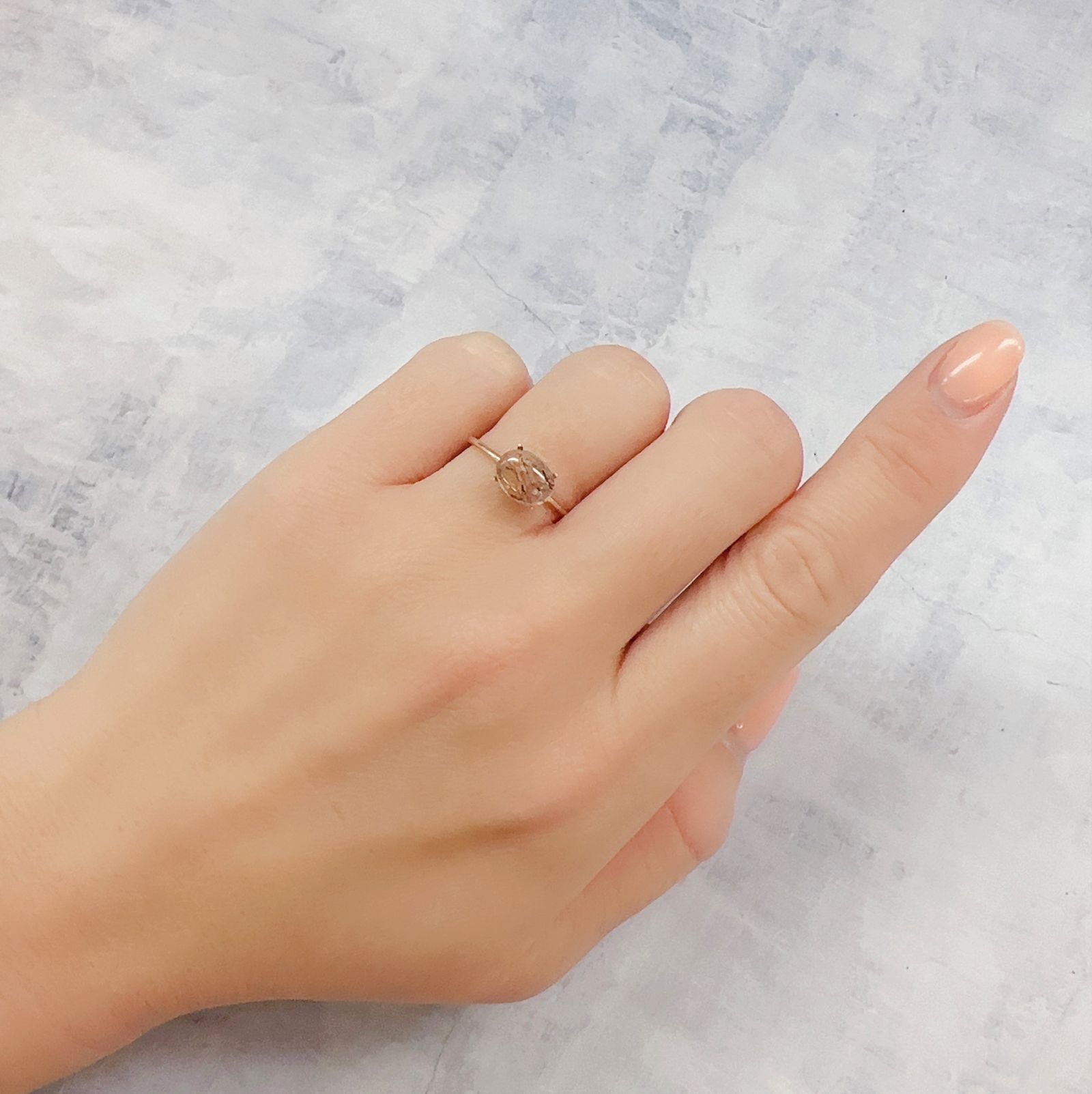 レインボーラティスサンストーン オーストラリア産 1.45ct[230120331]8.3x6.4mm前後