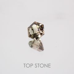 ◇ヘキサゴンカット◇バイカラートルマリンSA ブラジル・アフリカ産 ルース 0.16ct[21019149]3.1×3.1mm前後