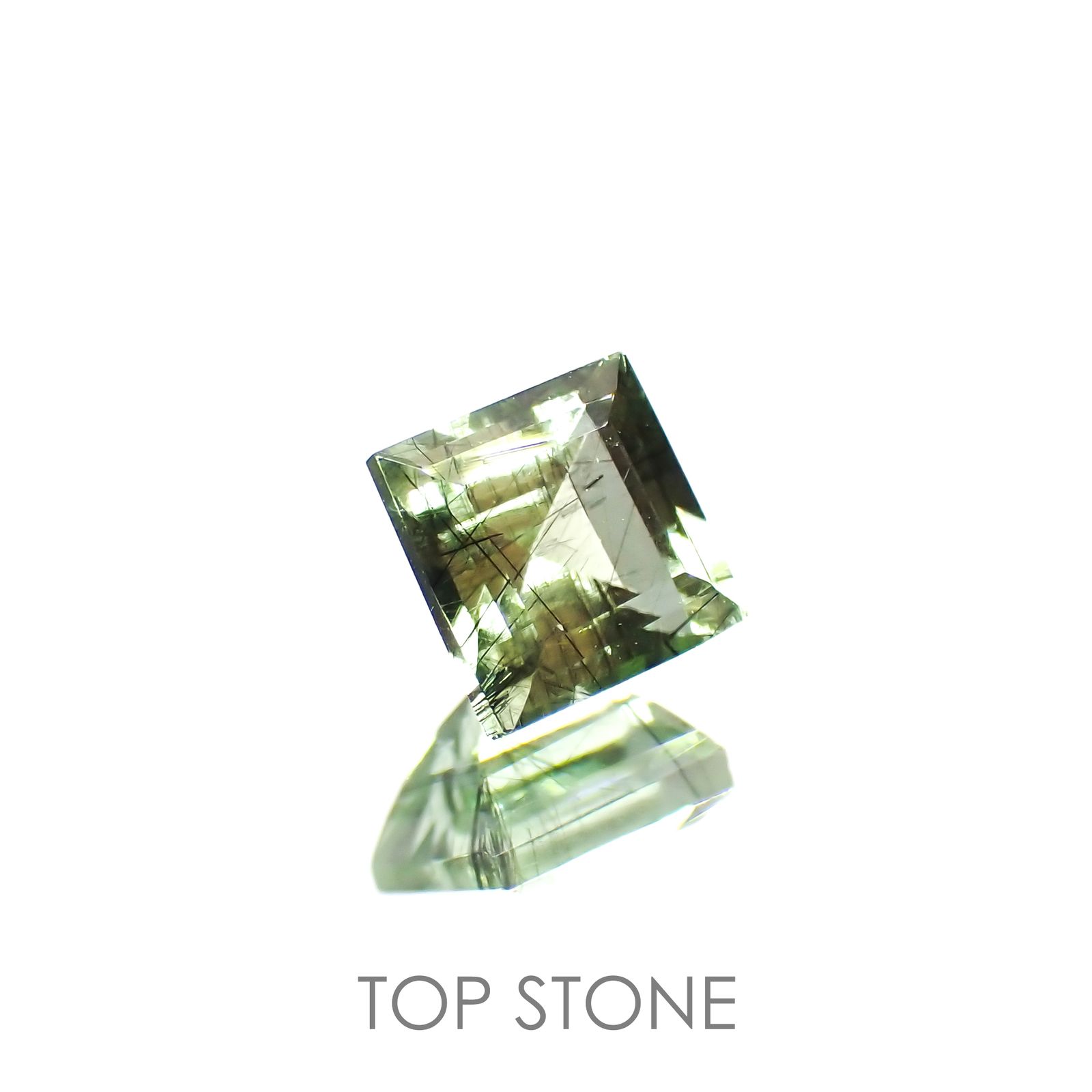 ルドウィジャイトインペリドット パキスタン産 ルース 0.86ct[210913497]5×5mm前後