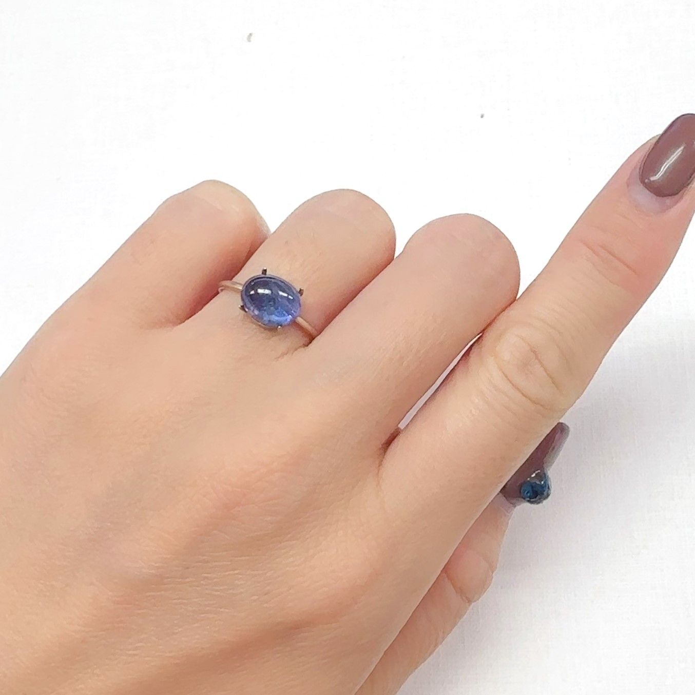バイカラータンザナイト(宝石名バイカラー・ゾイサイト)タンザニア産 3.30ct 識別済[240627895]9x7mm前後
