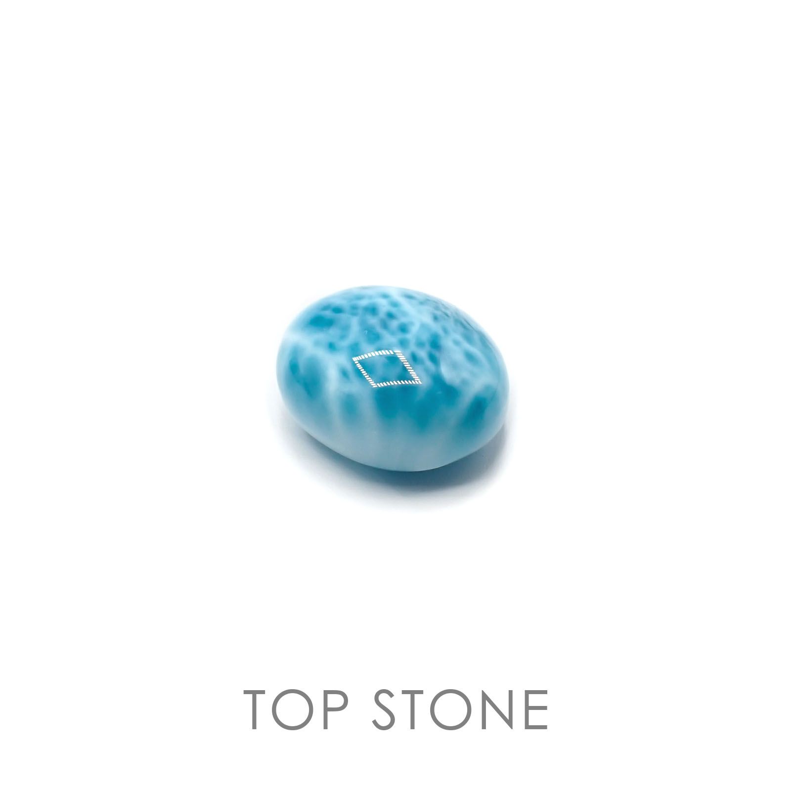 ラリマー ドミニカ共和国産 ルース 21.50ct[20085204]18.3×14.8mm前後