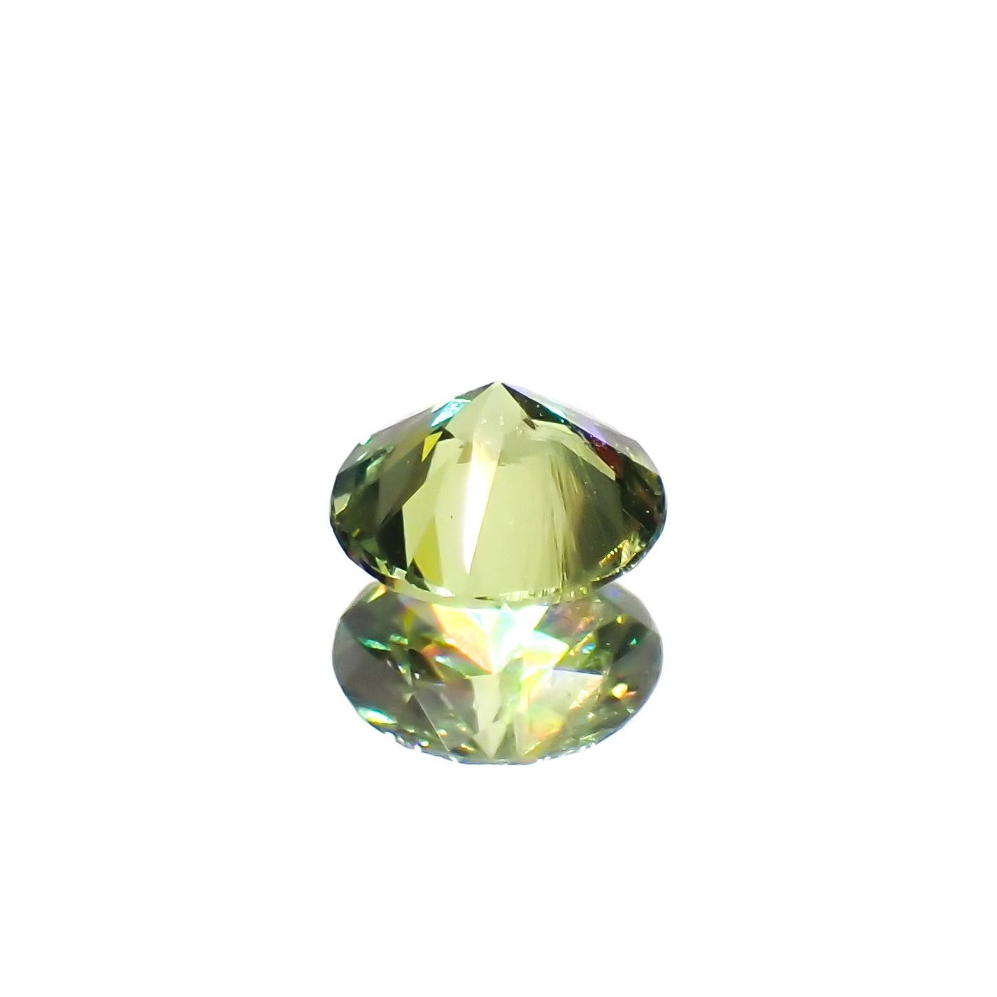 デマントイドガーネット(宝石名デマントイド・ガーネット)ロシア産 0.23ct 識別済[230622496]3.8x3.8mm前後