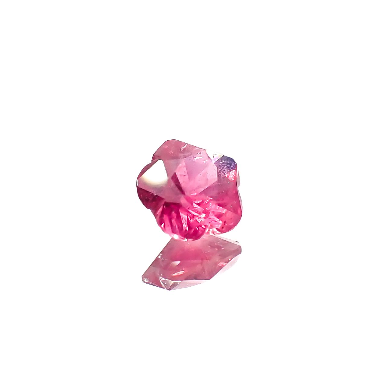◇カスタム・フラワーカット◇ファンシーカラーサファイア スリランカ/マダガスカル産 0.38ct[240929074]4.6x4.6mm前後