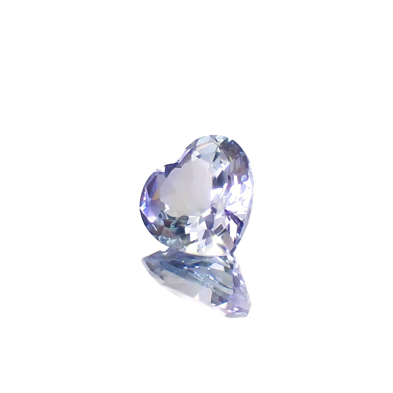 バイカラータンザナイト(宝石名タンザナイト)タンザニア産 1.18ct 識別済[230220617]6.9x6.9mm前後